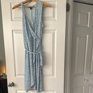 41 Hawthorn Blue Asymmetrical Sundress V-Neck